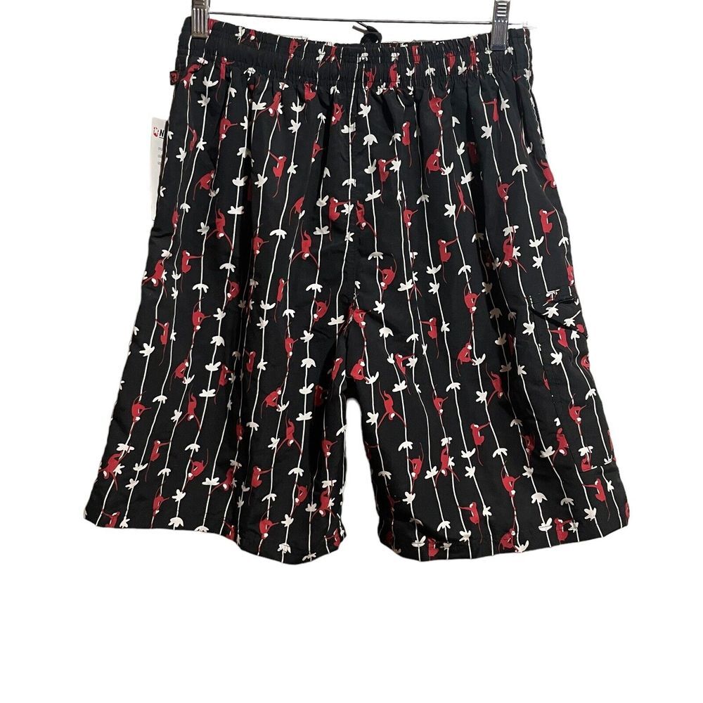 Nothing but Net NBN Gear Swim Trunk‎ Men's LG Shorts Monkey Quick Dry Microfiber